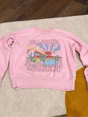 Wrangler Pink Graphic Crewneck Sweatshirt